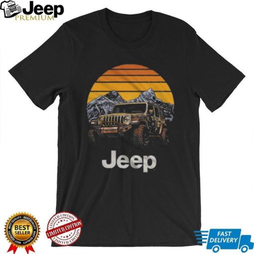 Mountain Range Jeep Sunset Shirt