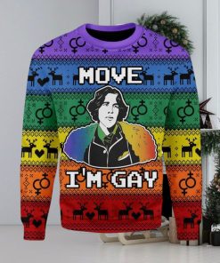 Move Im Gay Ugly Christmas Sweater
