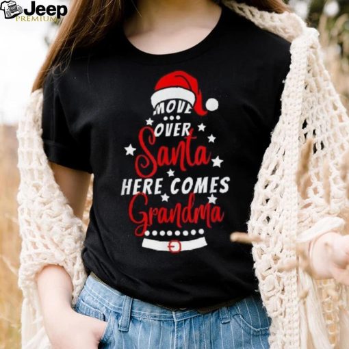 Move Over Santa Here Comes Grandma Funny Santa Christmas Paj Shirt