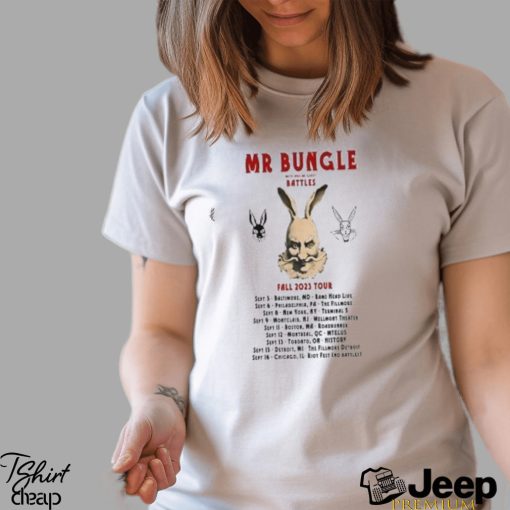 Mrbungle Fall 2023 Tour Dates Merch, Mrbungle Concert 2023 With Special Guest Battles Shirt, Mrbungle Band Fall Tour 2023 T Shirt