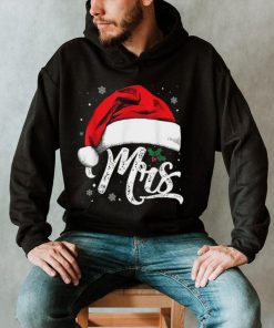 Mrs And Mr Santa Hat Christmas Couples Matching Funny Xmas Shirt