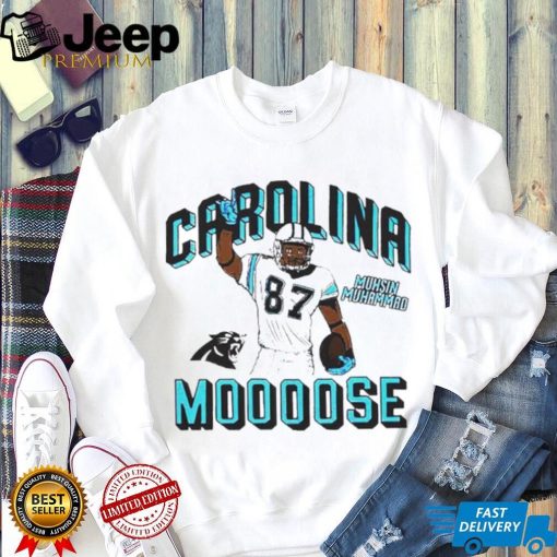 Muhsin Muhammad Carolina Panthers Carolina moooose cartoon shirt