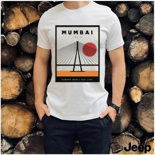 Mumbai India Bandra Worli Sea art shirt