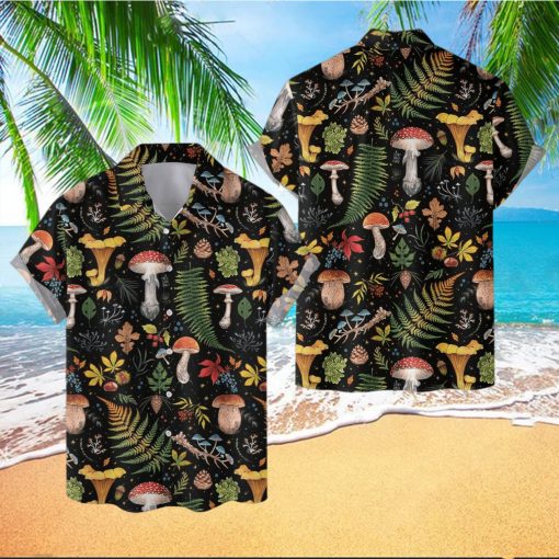 Mushroom 3D 3D Hawaiian Shirt