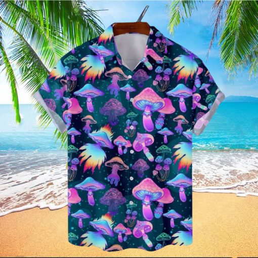 Mushroom Amazing Short Sleeve Aloha Hawaiian Shirt Summer Gift For Men And Women