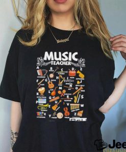 Music Teacher Alphabet Shirt