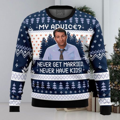 My Advice Married With Children Ugly Christmas Sweater Family Christmas Gift Ideas