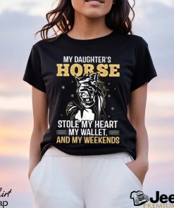 My Daughter's Horse Stole My Heart My Wallet Funny Horse Classic T Shirt