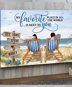 My Favorite Place Is Next To You TT Canvas Poster Gift For Couple