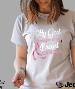 My God Is Stronger Than Breast Cancer For Breast Cancer Awareness Month, work events, or to show support. Classic T Shirt