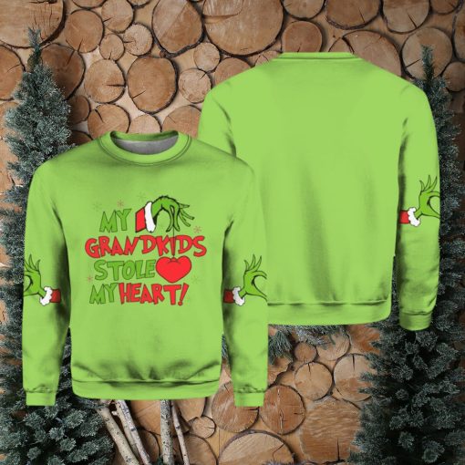 My Grandkids Stole My Heart Christmas Sweatshirt