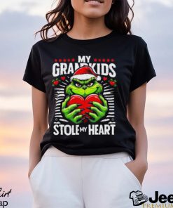 My Grandkids Stole My Heart Funny Christmas Vintage Shirt