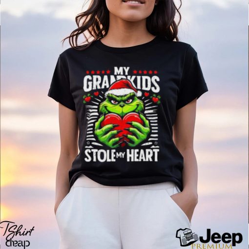 My Grandkids Stole My Heart Funny Christmas Vintage Shirt