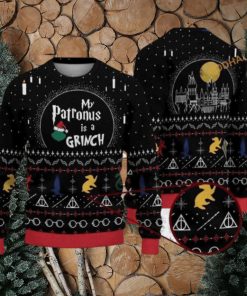 My Patronus Is A Grinch Christmas Naughty Xmas Sweater