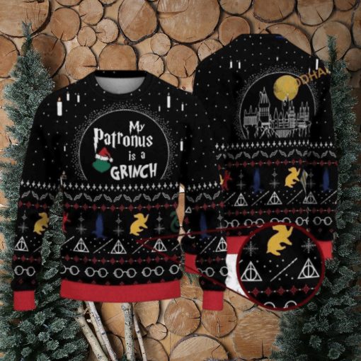 My Patronus Is A Grinch Christmas Naughty Xmas Sweater