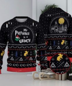 My Patronus Is A Grinch Christmas Sweater Christmas Ugly Sweater Party