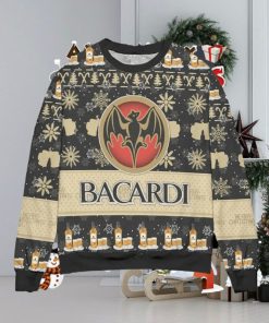 Bacardi Rum Snowflake Ugly Christmas Sweater Special Gift For Men Women