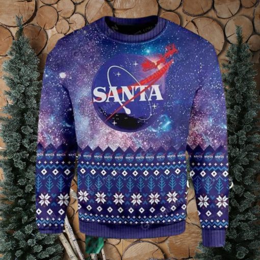NASA With Santa 2023 Ugly Christmas Sweater