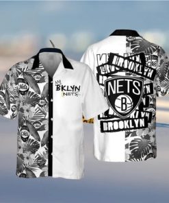 NBA Brooklyn Nets Hawaiian Shirt Tropical Pattern Beach Lovers Gift hawaiian shirt