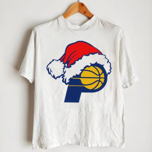 NBA Indiana Pacers basketball Santa hat logo shirt