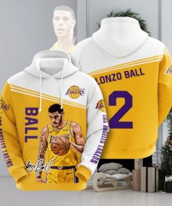 NBA Los Angeles Lakers Lonzo Ball Pullover Hoodie