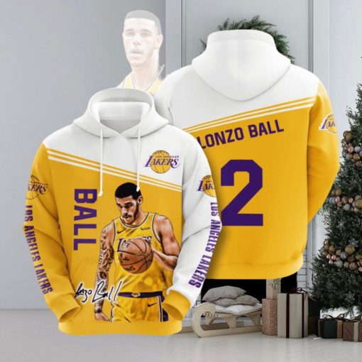 NBA Los Angeles Lakers Lonzo Ball Pullover Hoodie