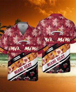 NBA Miami Heat Tree Hawaii Pattern Cute Print Hawaiian Shirt