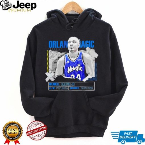 NBA Wendell Carter Jr Orlando Magic basketball player information paper shirt