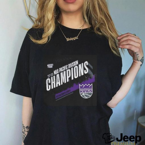 NBA merch sacramento kings 2023 pacific Division champions t shirt