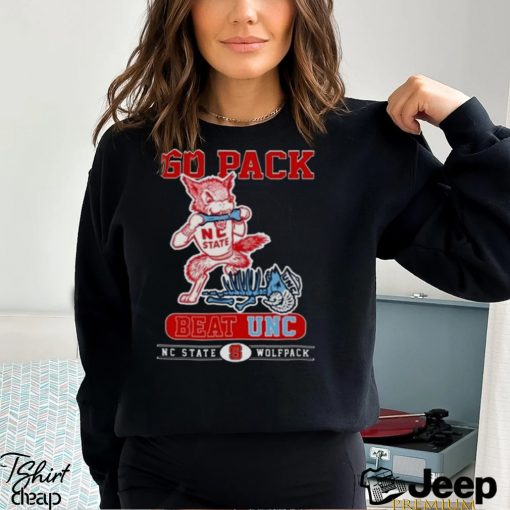 NC State Wolfpack Go Pack Beat UNC Tar Heels Shirt