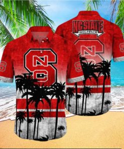 NC State Wolfpack Logo Coconut Tropical Hawaiian Shirt Beach Gift For Fans