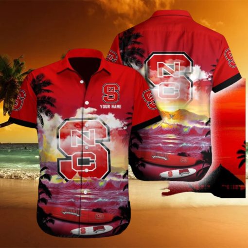 NC State Wolfpack NCAA Collection Custom Name Men And Women Sports Teams Hawaiian Shirt Gift