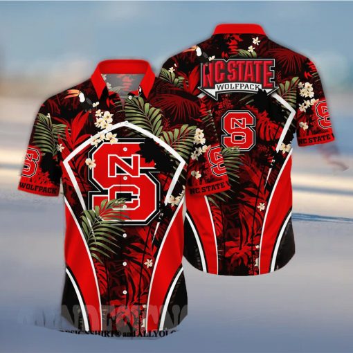 NC State Wolfpack NCAA Flower All Over Printed 3D Hawaiian Shirt