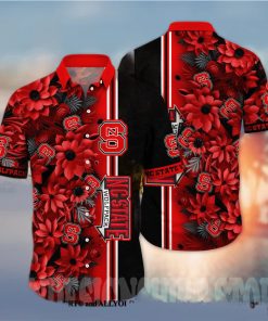 NC State Wolfpack NCAA Flower Full Print Classic Hawaiian Shirt