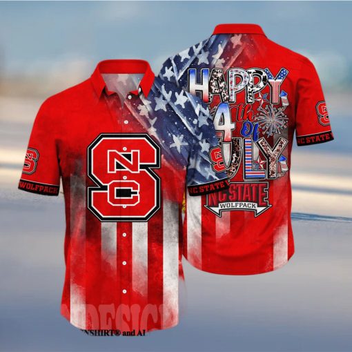 NC State Wolfpack NCAA Independence Day Full Printed Classic Hawaiian Shirt