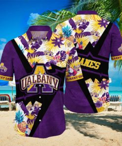 NCAA Albany Great Danes Hawaiian Shirt Flower And For Fans hawaiian shirt