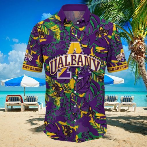 NCAA Albany Great Danes Hawaiian Shirt Gift For Beach Trip hawaiian shirt