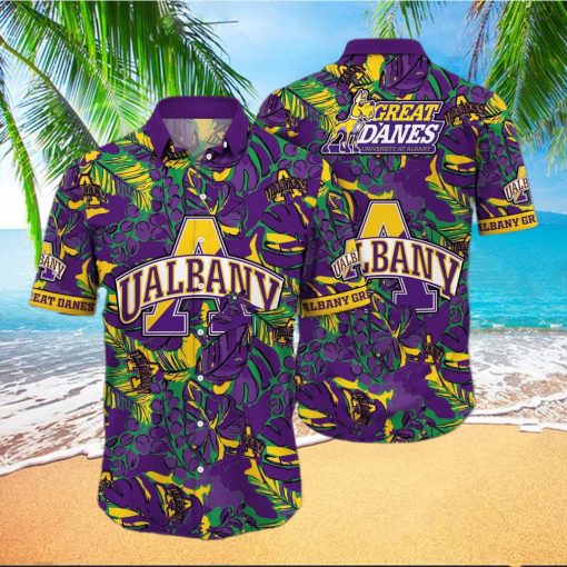 NCAA Albany Great Danes Hawaiian Shirt Gift For Beach Trip