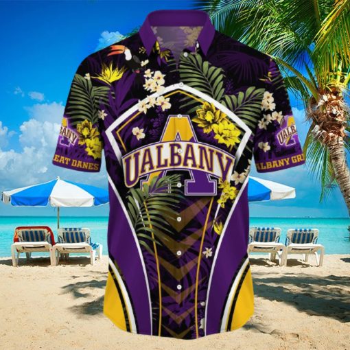 NCAA Albany Great Danes Hawaiian Shirt Gift For Beach Vacation hawaiian shirt