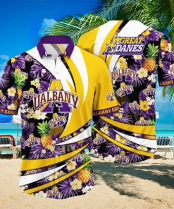 NCAA Albany Great Danes Hawaiian Shirt Pineapple Pattern Beach Gift For Friend