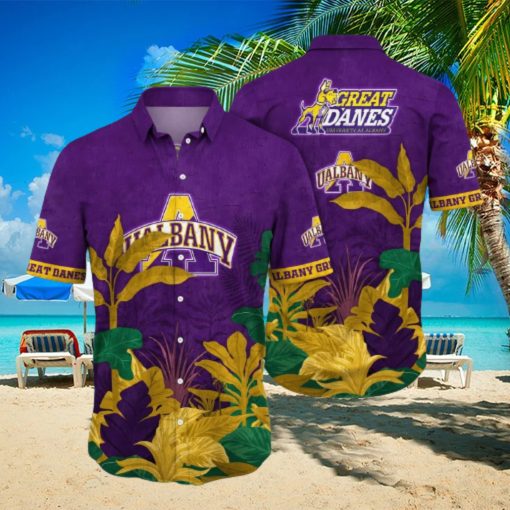 NCAA Albany Great Danes Hawaiian Shirt Summer Vacation Gift hawaiian shirt