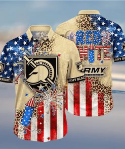 NCAA Army Black Knights Hawaiian Shirt Fireworks Independence Day