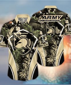 NCAA Army Black Knights Hawaiian Shirt Palm Leaves Pattern