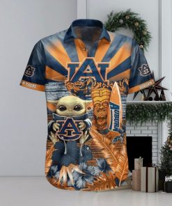 NCAA Auburn Tigers Baby Yoda Hawaiian Shirt