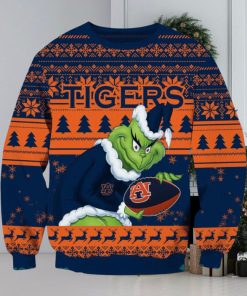 NCAA Auburn Tigers Grinch AOP Ugly Christmas Sweater Christmas Gift For Men And Women