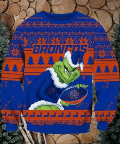 NCAA Boise State Broncos Grinch AOP Ugly Christmas Sweater Christmas Gift For Men And Women