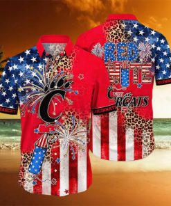 NCAA Cincinnati Bearcats Hawaiian Shirt Fireworks Independence Day Gift For Cool Friends