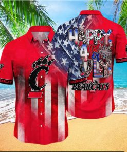 NCAA Cincinnati Bearcats Hawaiian Shirt Independence Day Happy 4th Of July