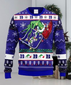 NCAA Duke Blue Devils Grinch Christmas Ugly 3D Sweater For Men And Women Gift Ugly Christmas