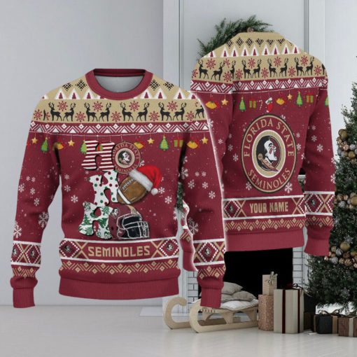 NCAA Florida State Seminoles HO HO HO Ugly Custom Christmas Sweater